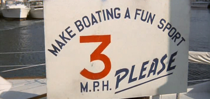 Boating Sign